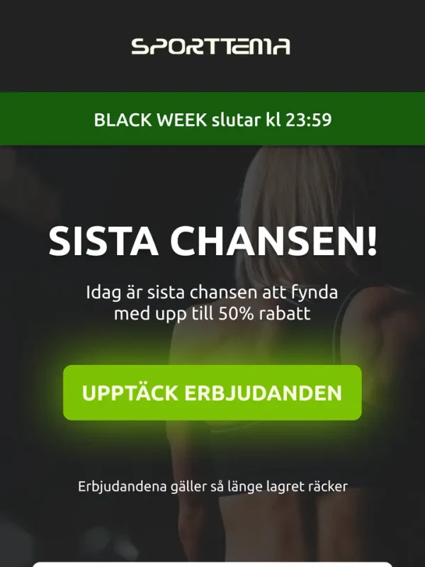 Exempel på konverteringsoptimerad e-postdesign och copy